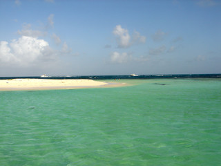 beach in barbuda, caribbean