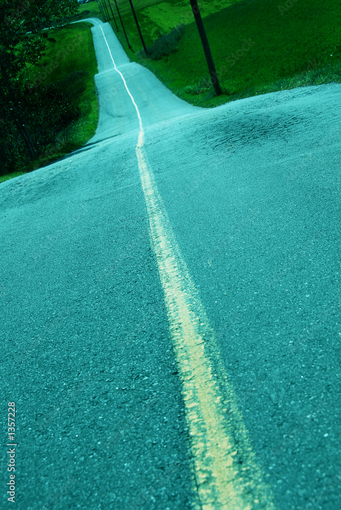 Wall mural road