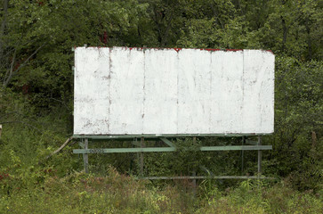 blank old billboard