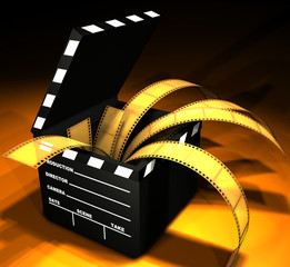 clapboard (open box)