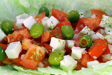 greek salad macro