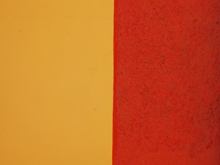orange/yellow wall in mexico