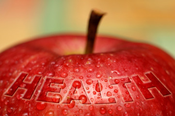 health - wet apple