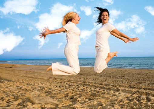 white jump with clouds