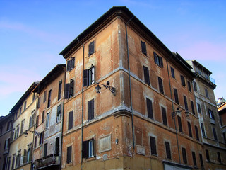 Fototapeta na wymiar old town in rome