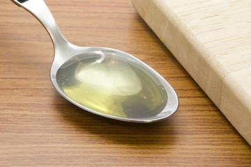 spoonful of cooking oil