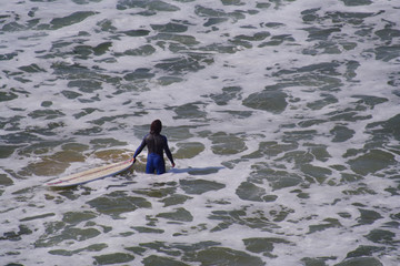 surfeur dans l'eau