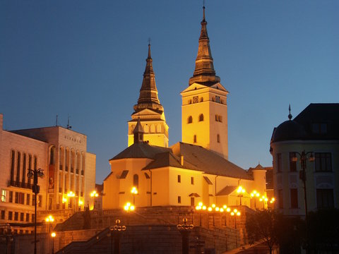 abend in stadt