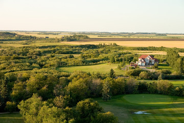 house on golf course