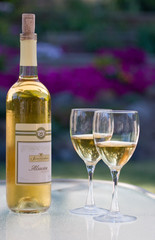 white wine setting