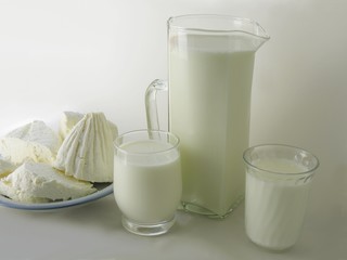 milk and cottage cheese
