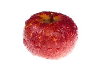 red wet apple
