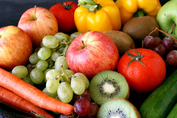 bunch of fruits & vegetable