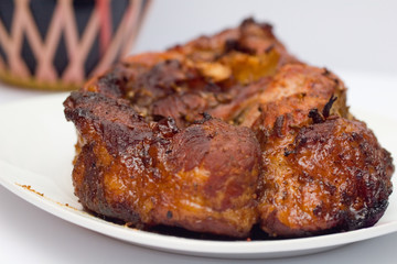 baked pork meat