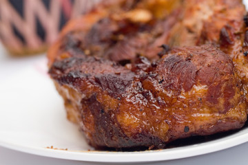 baked pork meat