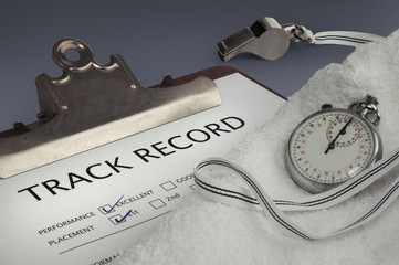 track record close-up