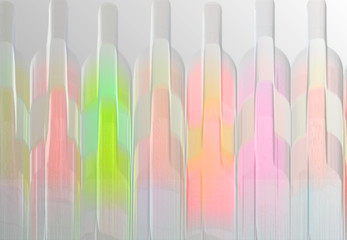 wine bottle abstract