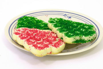 christmas cookie plate