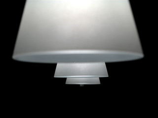 lamps lit in darkness