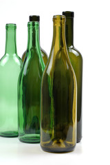 empty wine bottles