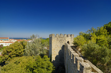 Fototapeta na wymiar zobacz lizbońskiego zamku