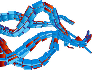 3d vector graffiti mechanical tentacles