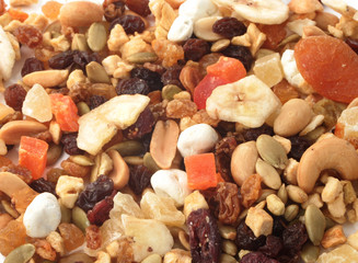 nuts and fruits