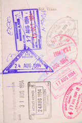 passport with stamp