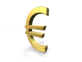 goldenes eurozeichen