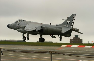 Fototapeta na wymiar ostatnie ziemie Sea Harrier
