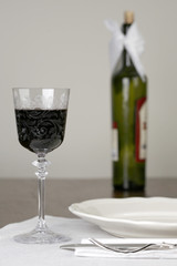 glass of red wine