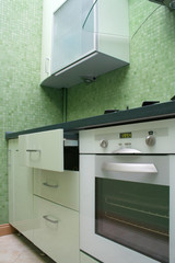 green kitchen