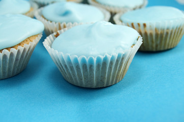 blue birthday cakes