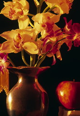 orchids and apple