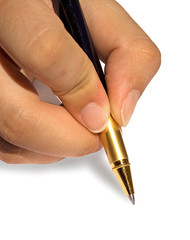 pen with empty space for writing