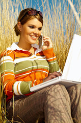 business woman outdoor