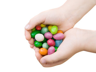 hands with sweets