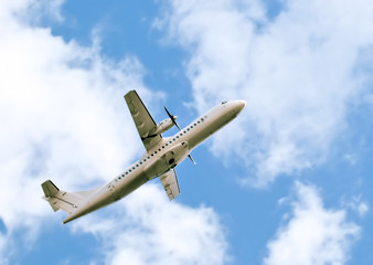 plane on blue sky
