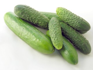 green cucumbers