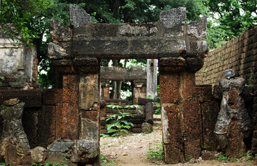 Naklejka premium thailand, si satchanalai: historical park