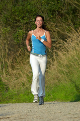 woman running