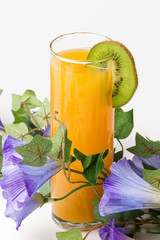 juice and flowers