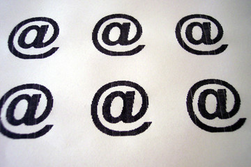 six @ signs