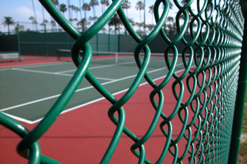 tennis court fence