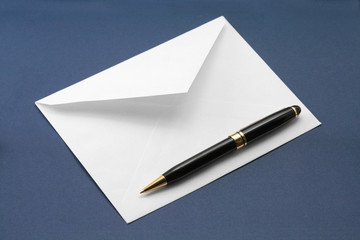 envelope and pen