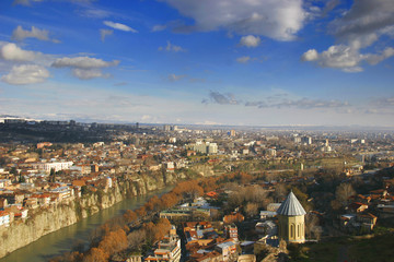 tbilisi, city view