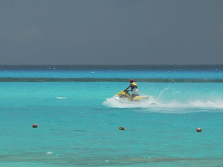 Fototapeta na wymiar jet ski tematyce Cancun