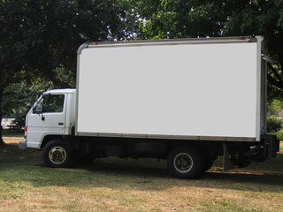 blank delivery truck
