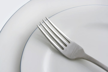 plates and fork