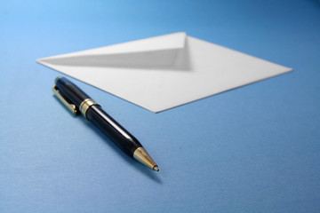 envelope and pen